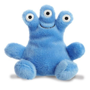 Aurora Adorable Palm Pals Zeke Monster Stuffed Animal - Pocket-Sized Fun - On-The-Go Play - Blue 5 Inches