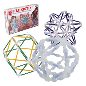 Hape Flexistix Leonardos Elements Construction Toy, STEM Toys, Building Toy Set, Educational Toy Set