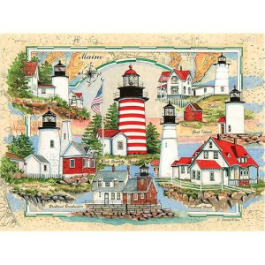 Lighthouses Of Maine Puzzle