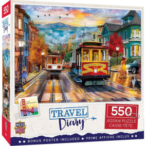 Masterpieces 550 Piece Jigsaw Puzzle For Adults, Family, Or Kids - San Francisco Rise - 18X24