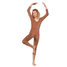 Girl'S Unitard Brown Velevt Xs