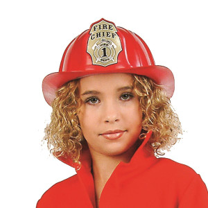 Fireman'S Helmet (Red)-Plastic
