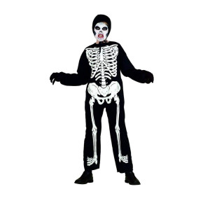 Skeleton 2 Pc Costume, Black L