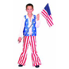 Child Patriotic 2 Pc Costume:L