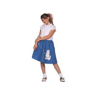 Blue Poodle Skirt-Chd Med