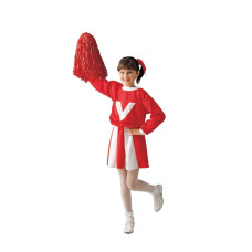 Cheerleader Girl Costume:Red S