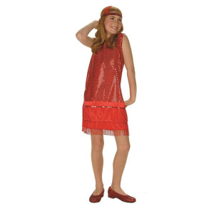 Sequin Red Flapper -Gril Small