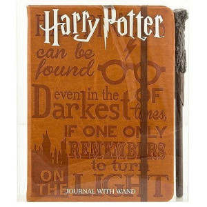 Harry Potter Faux Leather Journal W/ Wand Pen