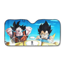 Dragon Ball Z Goku & Vegeta Sunshade For Car Windshield | 57 X 28 Inches