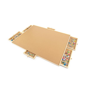 Wooden Jigsaw Puzzle Table | Puzzle Storage System | 35 X 2 X 28 Inches