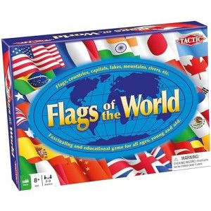 Tactic Games Flags Of The World Family Card Game | For 2-6 Players