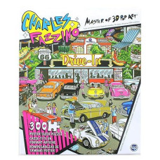 Charles Fazzino Pop Art Route 66 300 Piece Poster Sized Jigsaw Puzzle