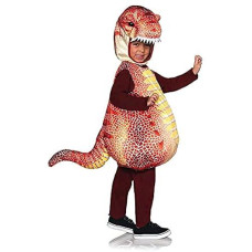 Dinosaur Red T-Rex Printed Belly Baby Costume | Large