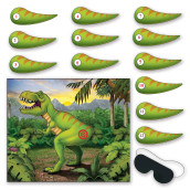 Pin The Tail On The Dinosaur Game, (Pack Of 24)