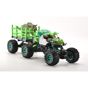 2.4G Scale 1:12 Dinosaur Truck With Trailer
