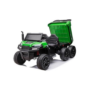 24V 4X4 Freddo Toys Tractor Trailer 2 Seater Ride On