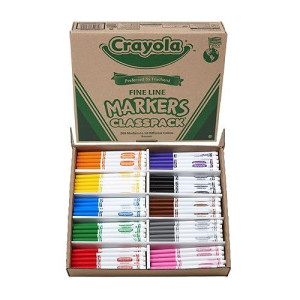 Crayola Fine Line Markers For Kids Back To School Supplies For Teachers Bulk Markers For School 200 Count