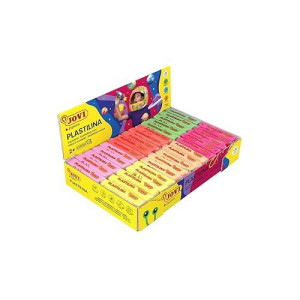 Jovi Plastilina Reusable Neon Nondrying Modeling Clay 175 Oz Bars Set Of 30 5 Each Of 6 Neon Colors Perfect For Arts And