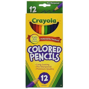 Crayola 684012 Colored Pencils 12Count Pack Of 3 Assorted Colors