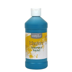 Handy Art Little Masters Tempera Paint 16 Ounce Turquoise