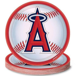 Angels Round Disposable Party Plates 9 Packs Of 18 Perfect For Game Day Celebrations Tailgating