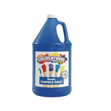 Colorations Tempera Paint Gallon Size Blue Non Toxic Vibrant Bold Kids Paint Craft Hobby Fun Art Supplies Item Gstb