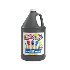 Colorations Tempera Paint Gallon Size Black Non Toxic Vibrant Bold Kids Paint Craft Hobby Fun Art Supplies Item Gst