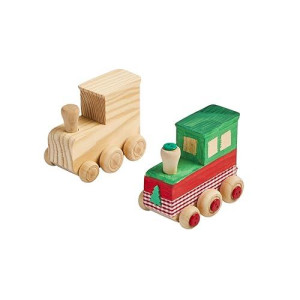 Colorations Decorate Your Own Wooden Trains Set Of 12 Craft For Kids Fun Home Activities Create Unique Personal Designs