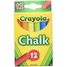 Crayola Multi Color Childerns Chalk 12 Per Pack 36 Packs Per Case