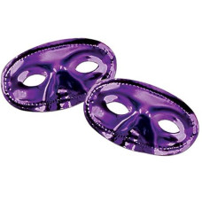 Purple Metallic Half Mask Costume Add On