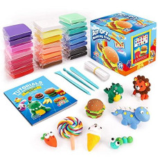 Sago Brothers Air Dry Clay 24 Colors Modeling Clay For Kids Molding Magic Clay For Slime Add Ins Slime Supplies Kids Gifts