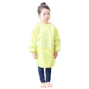 Plie Waterproof Kids Art Smocks 37 Colors Age 110 Sxxl Size Yellow Dot 01L