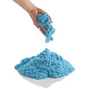 Coolsand Blue 5 Pound Refill Pack Including 5 Pounds Moldable Indoor Play Sand Storage Container And Inflatable Sandbox