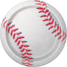 Unique Baseball Party Dessert Plates, 7", Multicolor, 8 Ct.