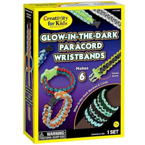 Creativity For Kids Glowinthedark Paracord Wristbands