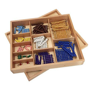 Elite Montessori Colored Bead Chains Squares