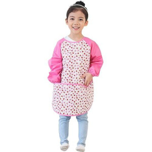 Plie Waterproof Kids Art Smocks 37 Colors Age 110 Sxxl Size Pink Strawberry 24M