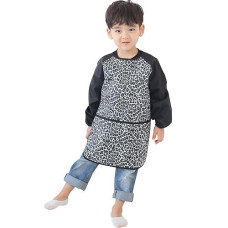 Plie Waterproof Kids Art Smocks 37 Colors Age 110 Sxxl Size Black Leopard 32M