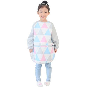 Plie Waterproof Kids Art Smocks 37 Colors Age 110 Sxxl Size Pink Triangle 20M