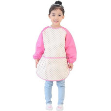 Plie Waterproof Kids Art Smocks 37 Colors Age 110 Sxxl Size Pink Heart Dot 27S