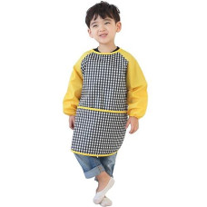 Plie Waterproof Kids Art Smocks 37 Colors Age 110 Sxxl Size Black Check 33L