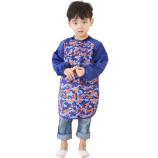 Plie Waterproof Kids Art Smocks 37 Colors Age 110 Sxxl Size Blue Camo 35S