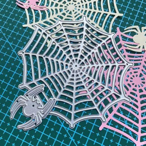 Zbfwmx Halloween Cut Dies Spider Web Cutting Dies For Card Making Album Decoration Handmade Diy Paper Cards Stencils Template Em