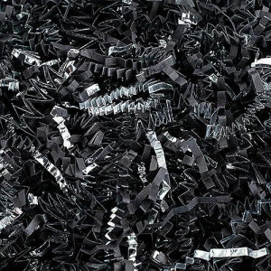 Magicwater Supply 12 Lb Black Silver Crinkle Cut Paper Shred Filler Great For Gift Wrapping Basket Filling Birthdays