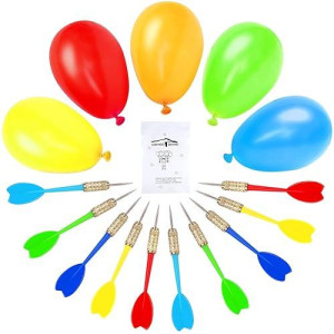 Lovestown Carnival Games Darts Balloons 500Pcs Circus Decorations Christmas Balloons Water Balloons With 10Pcs Darts For Carniv