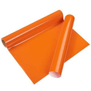 Vinyl Frog Heat Transfer Vinyl Roll Htv Vinyl 12 X5Ft Orange Iron On Vinyl For Tshirts Heat Press Vinyl For Halloween Diy