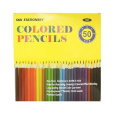 Skkstationery 50Pcs Colored Pencils 50 Vibrant Colors Drawing Pencils For Sketch Arts Coloring Books Christmas Halloween Gif