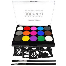 Face Paint Kit For Kids Professional Quality Face Body Paint Hypoallergenic Safe Nontoxic Easy To Painting And Washing