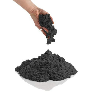 Coolsand Black 5 Pound Refill Pack Including 5 Pounds Moldable Indoor Play Sand Storage Container And Inflatable Sandbox