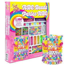 Just My Style Personalized Alphabet Beads Includes 1000 Charms Beads Makes Over 40 Pieces Of Jewelry Great Bead Kit Fun B